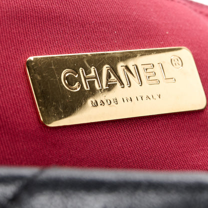 Chanel Lambskin Quilted Maxi Chanel 19 Flap Black 6 of 10