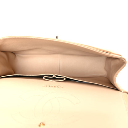 Chanel Caviar Quilted Jumbo Double Flap Beige 5 of 10