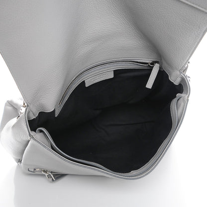 Givenchy Grained Calfskin Medium Pandora Pure Flap Bag Pearl Grey 6 of 8