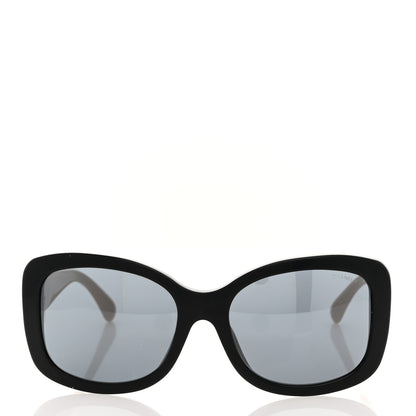 Chanel Acetate CC Sunglasses 5322 Black Beige 2 of 6
