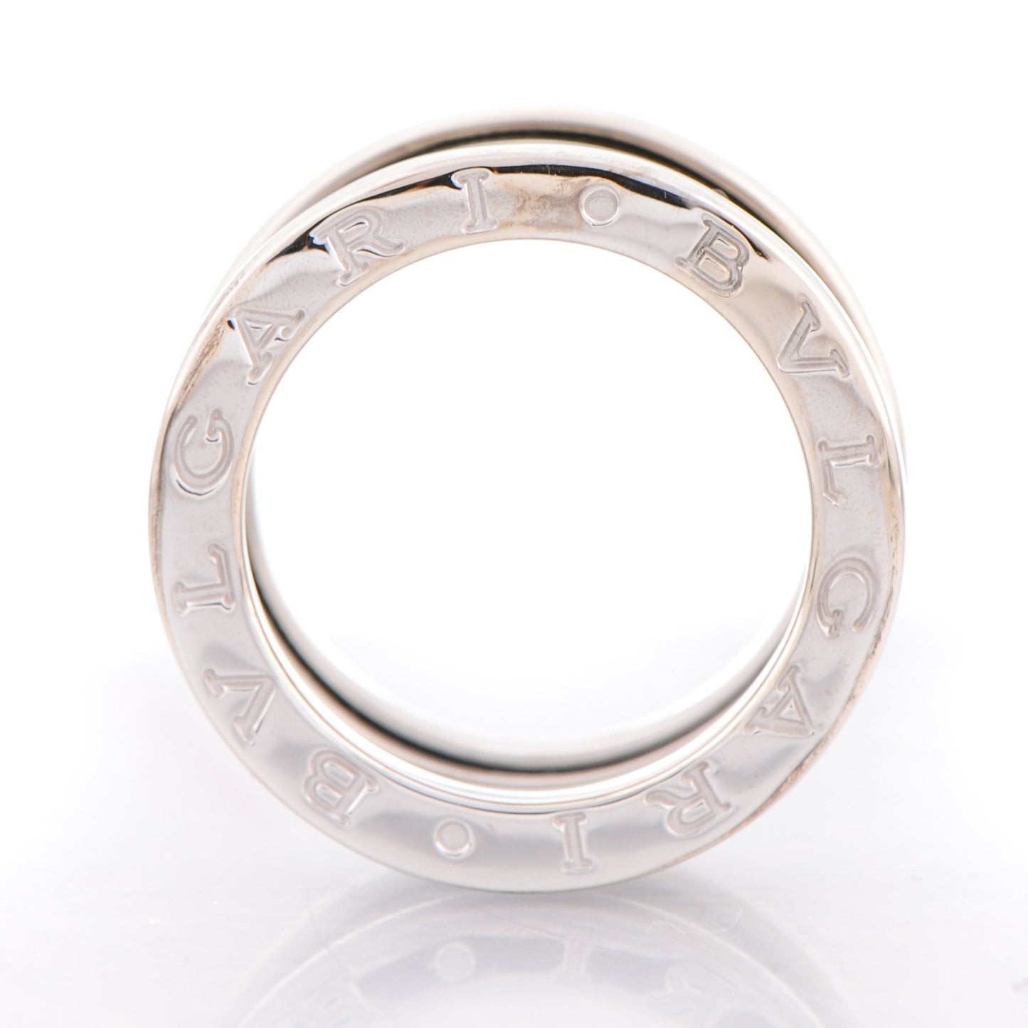 18K White Gold B.Zero1 3 Band Ring 50 5.25