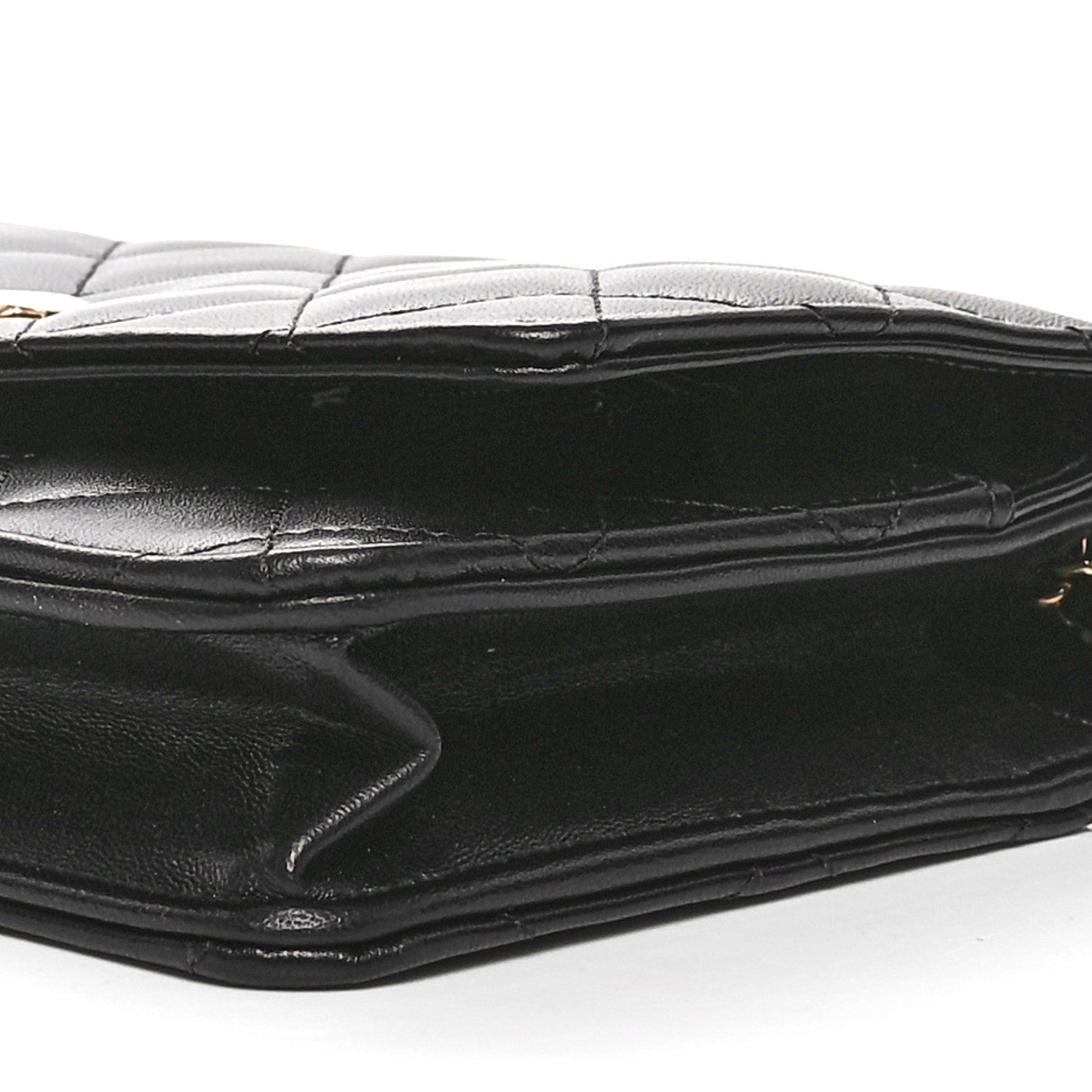 Chanel Lambskin Quilted Trendy CC Wallet On Chain WOC Black 11 of 12