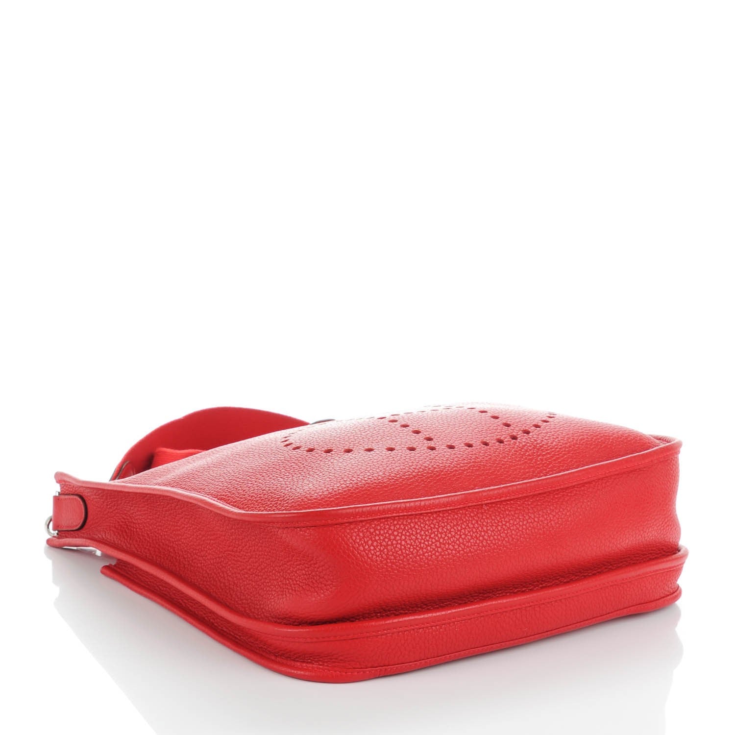 Hermes Taurillon Clemence Evelyne III PM Rouge Casaque 4 of 7