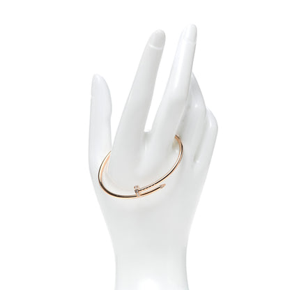 Cartier 18K Pink Gold Diamond Small Juste Un Clou Bracelet 16 2 of 5