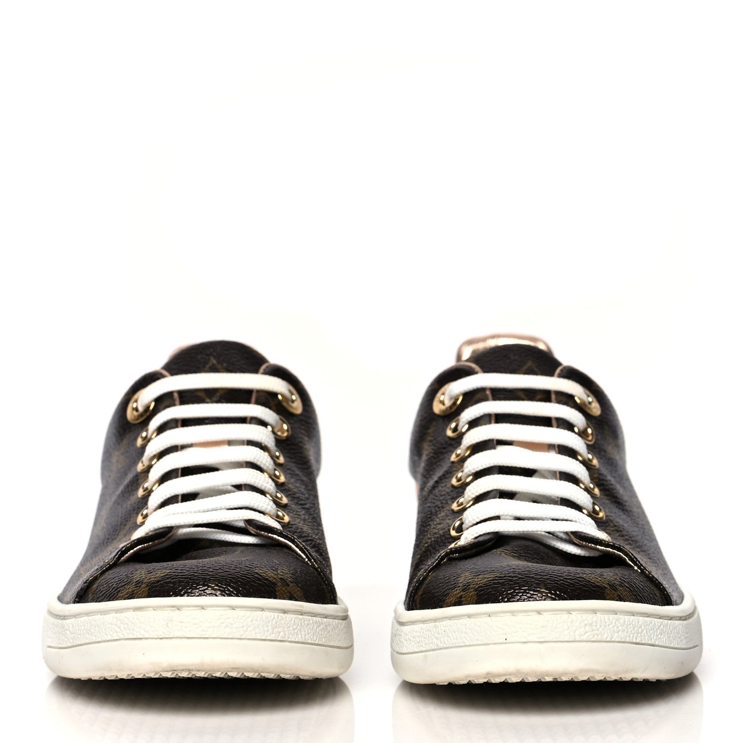 Louis Vuitton Patent Monogram Frontrow Sneakers 36.5 Rose Gold 2 of 8