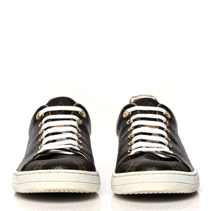 Louis Vuitton Patent Monogram Frontrow Sneakers 36.5 Rose Gold 2 of 8