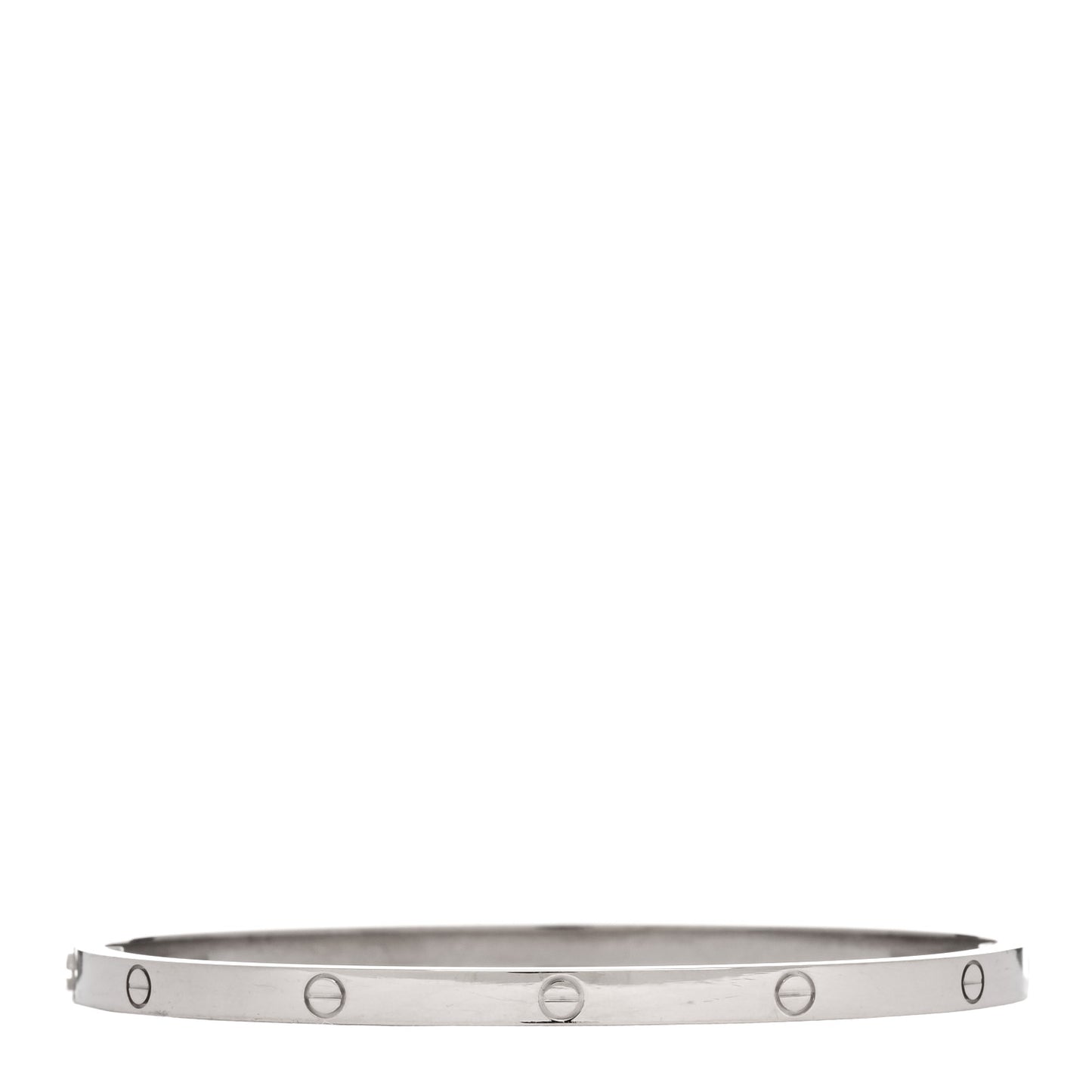 18K White Gold Small LOVE Bracelet 18