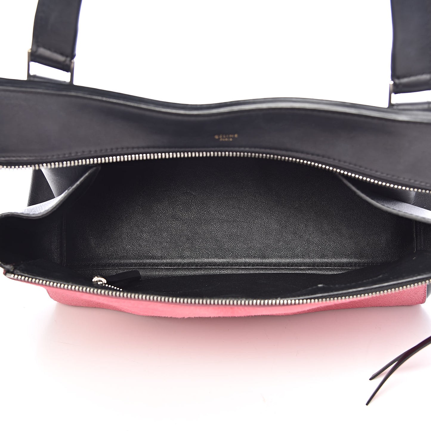 Pony Hair Calfskin Small Tri-Color Edge Shoulder Bag Pink