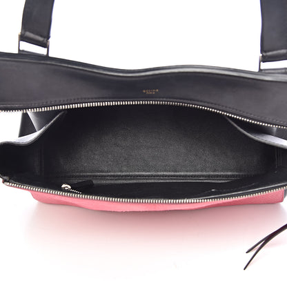 Celine Pony Hair Calfskin Small Tri-Color Edge Shoulder Bag Pink 5 of 15