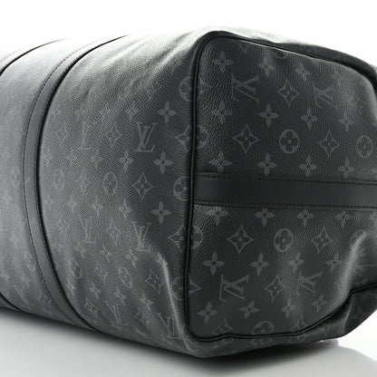 Louis Vuitton Monogram Eclipse Keepall Bandouliere 55 9 of 9