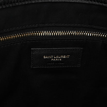 Saint Laurent Lambskin Quilted Maxi Icare Shopping Tote Black 7 of 11