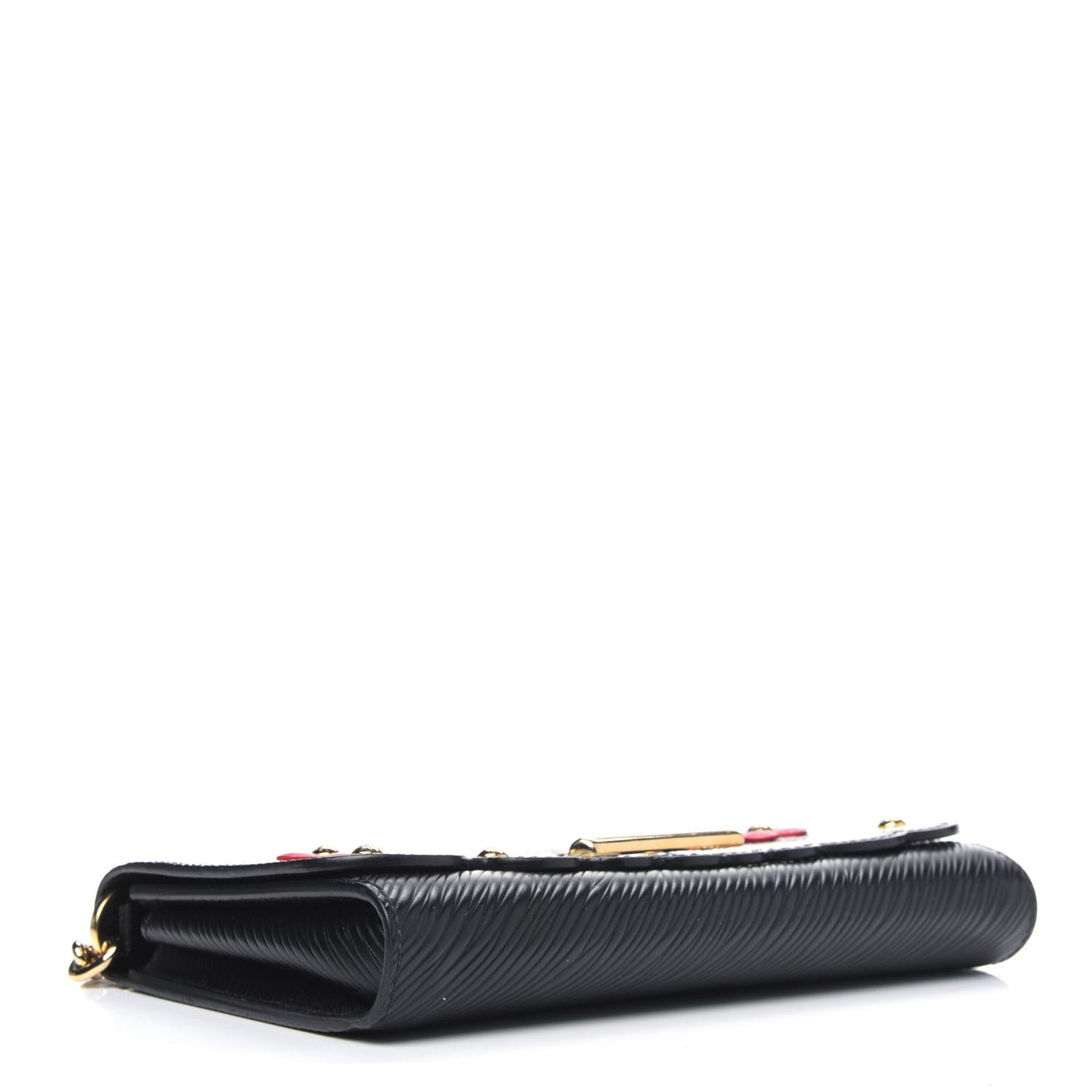 Epi Blooming Flowers Twist Shoulder Bag MM Black