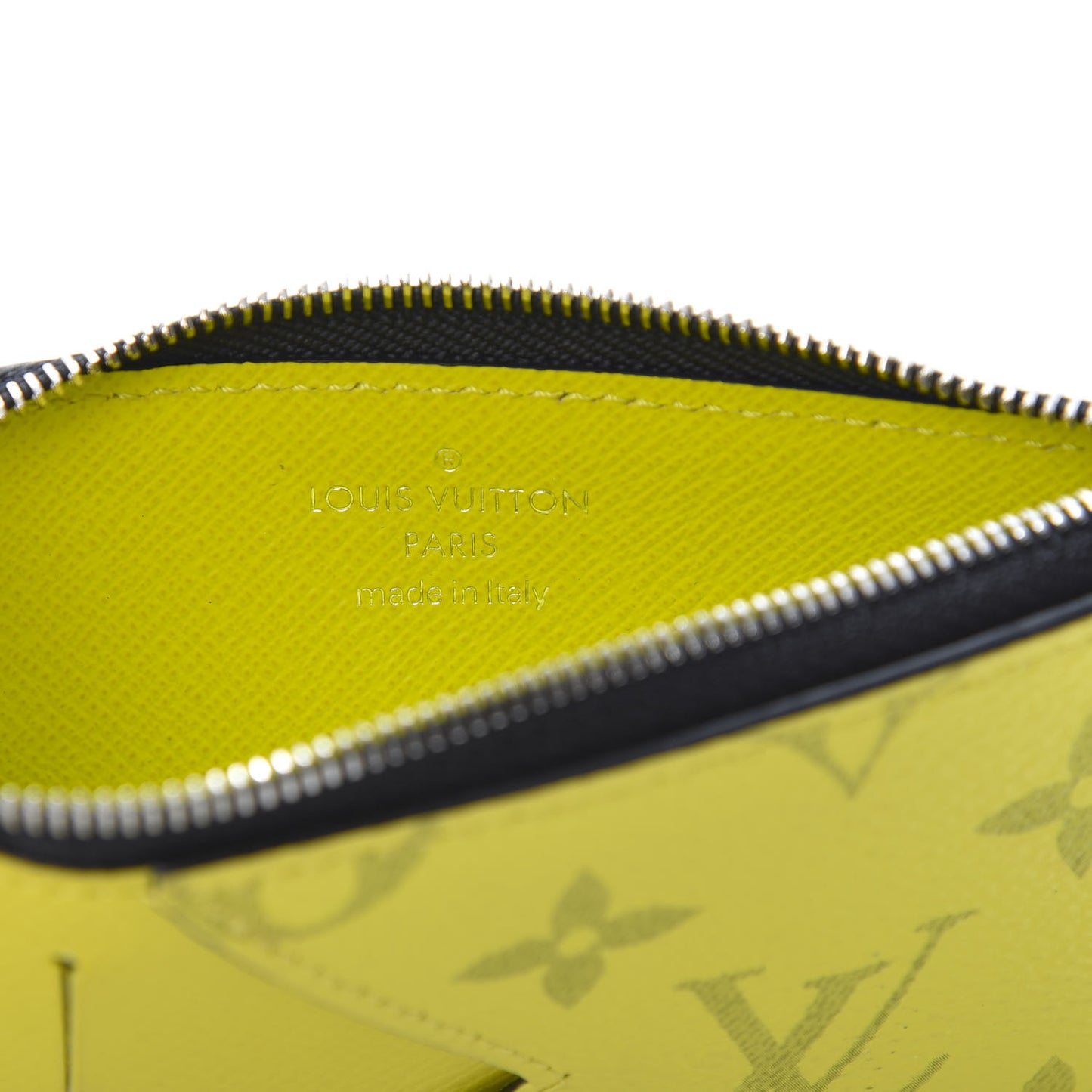 Monogram Taiga Coin Card Holder Yellow