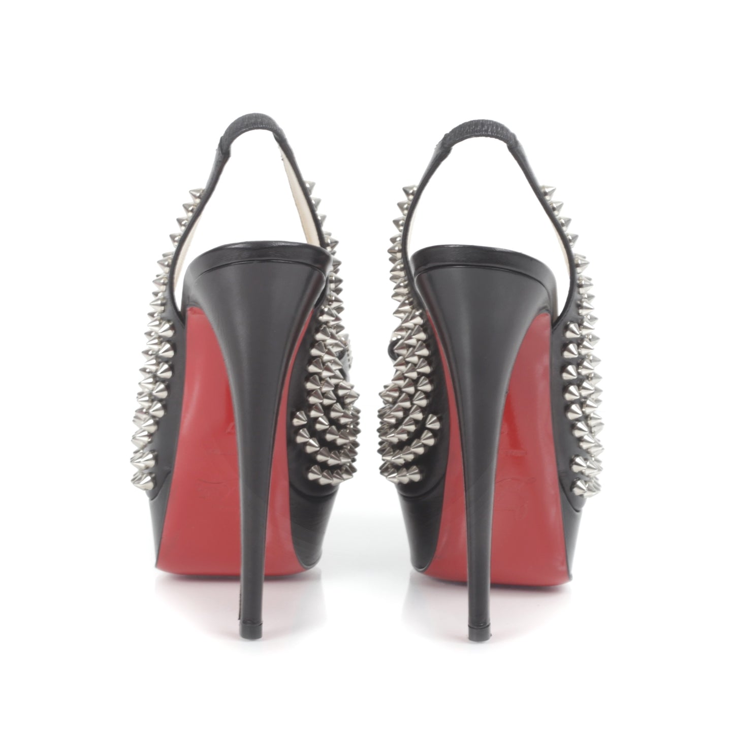 Clou Noeud 150 Studded Slingback Pumps 37 Black