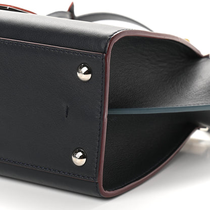 Fendi Vitello Dolce Mini 3jours Tote Blue Notte 8 of 8