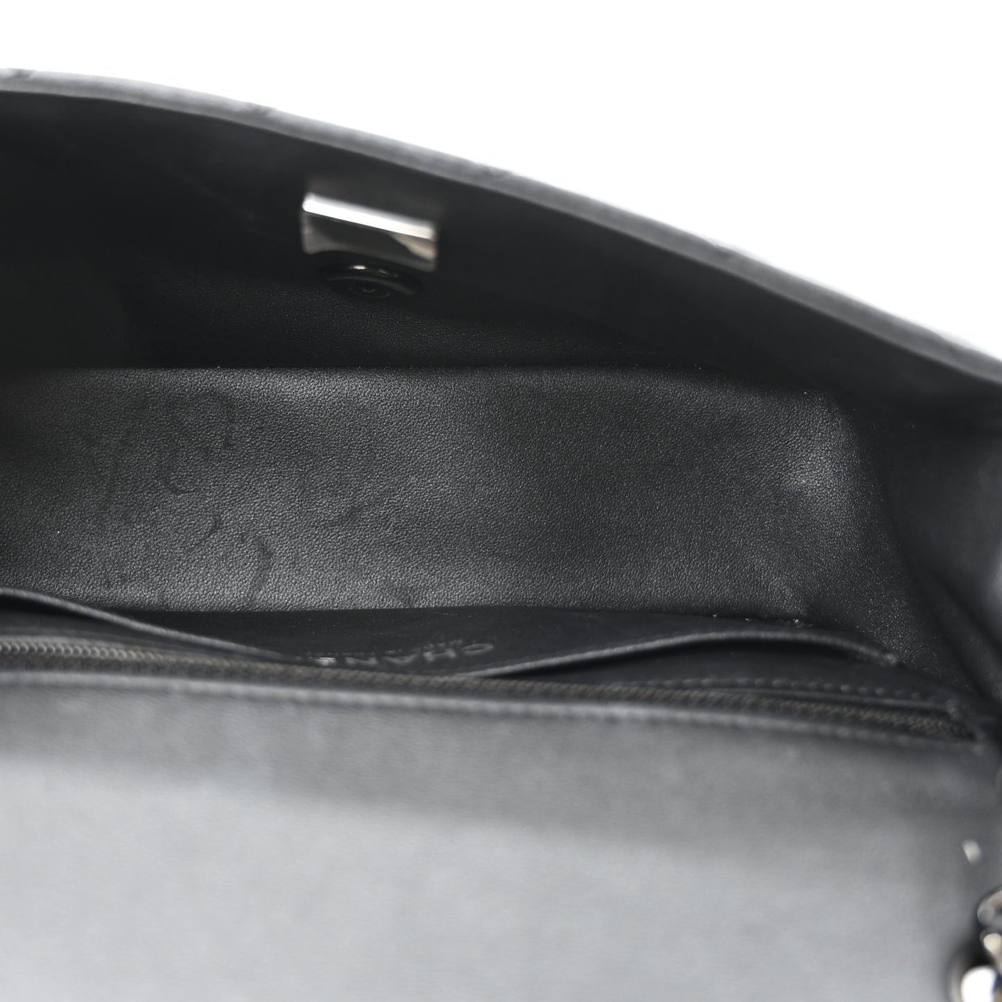 Lambskin Quilted Mini Rectangular Flap So Black