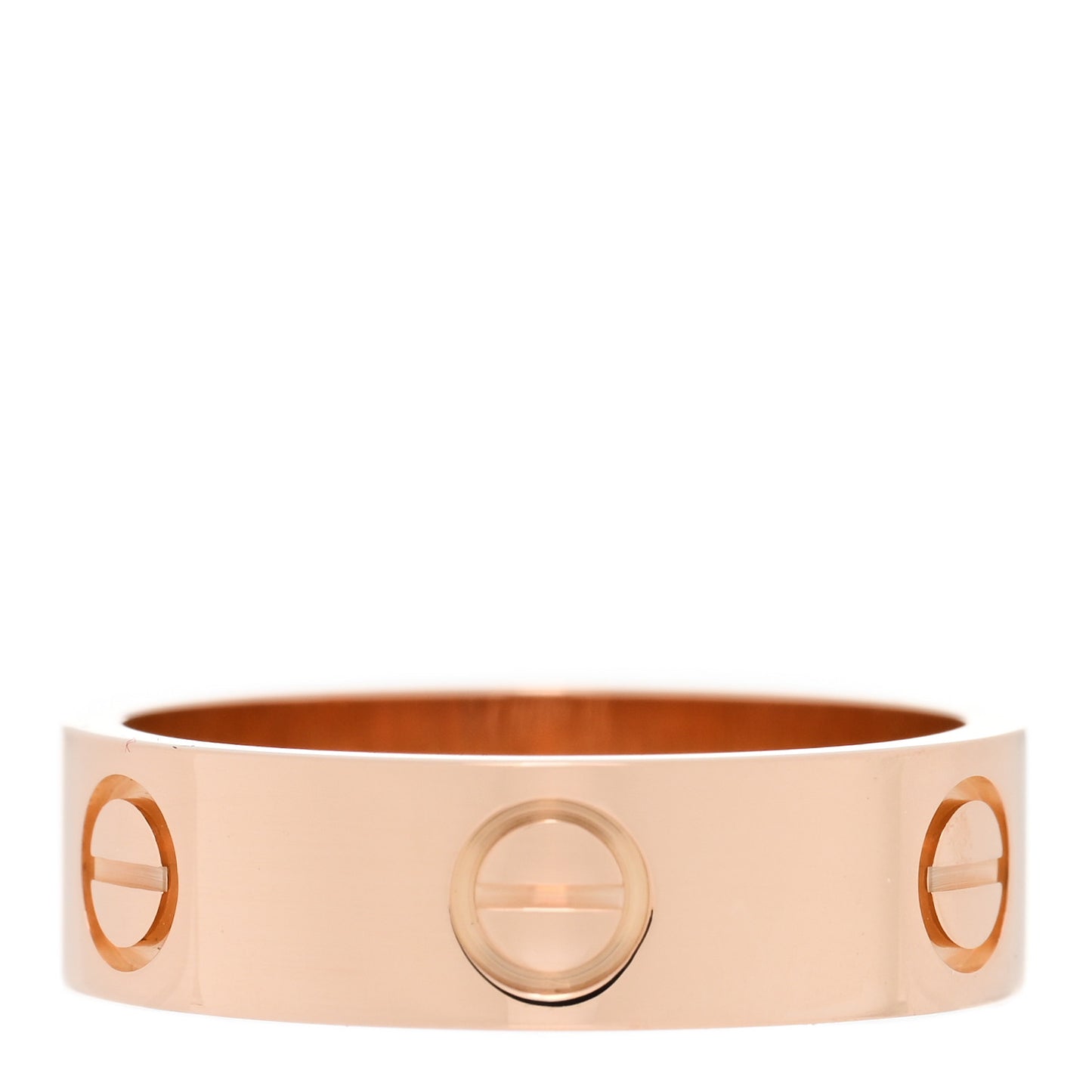 18K Pink Gold 5.5mm LOVE Ring 54 6.75