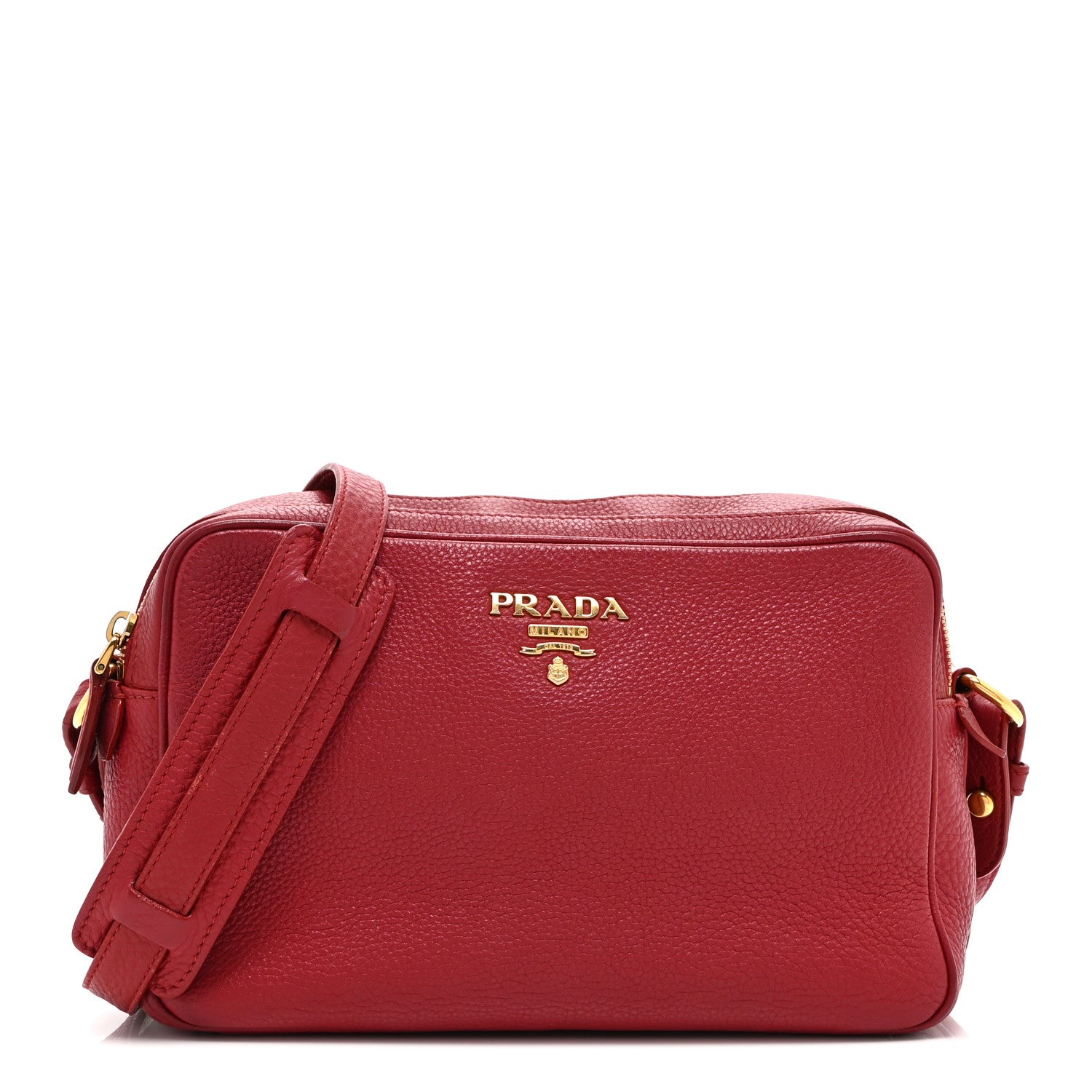 Prada Vitello Phenix Camera Bag Rosso 1 of 10