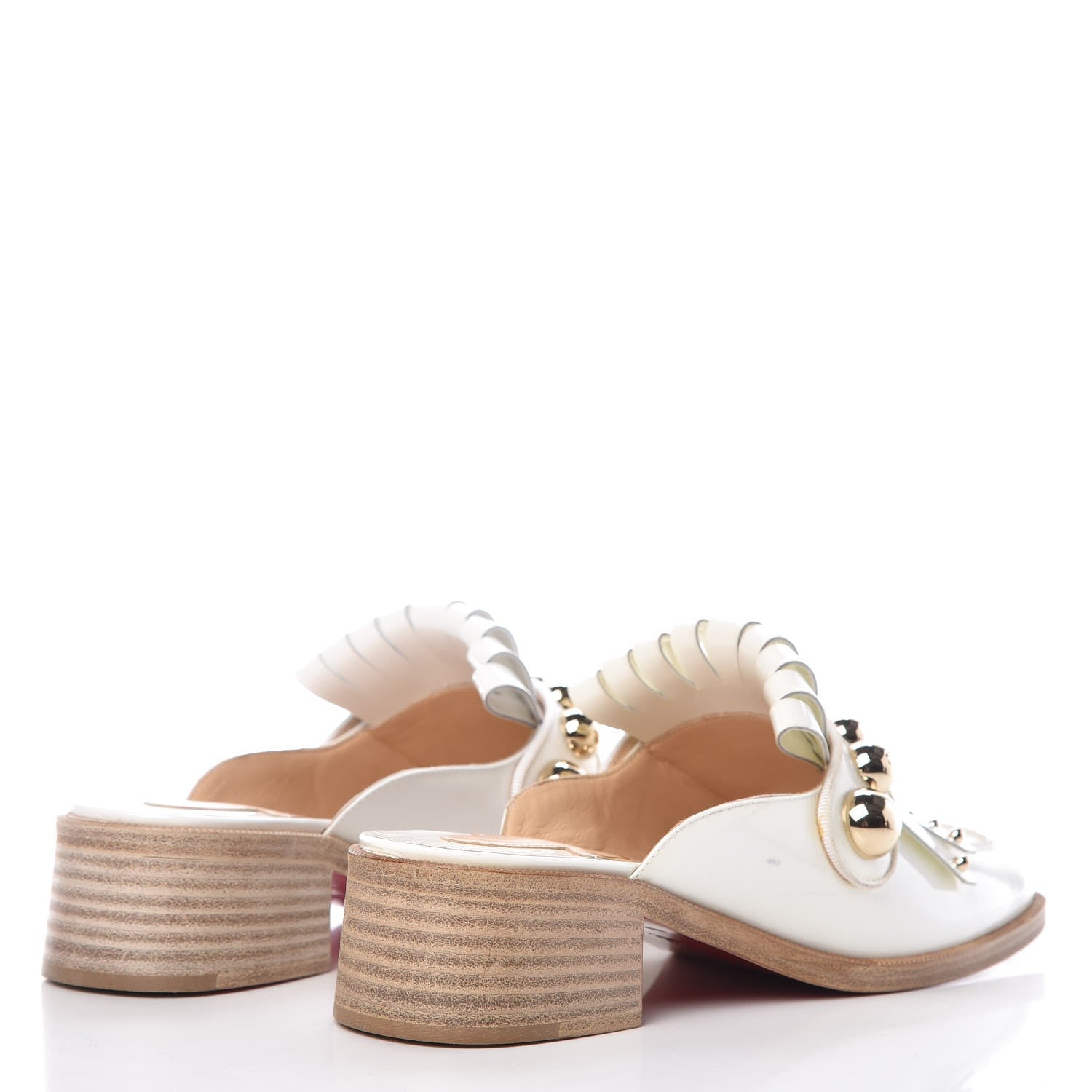 Christian Louboutin Calfskin Octavian Mula 36 Latte 4 of 10