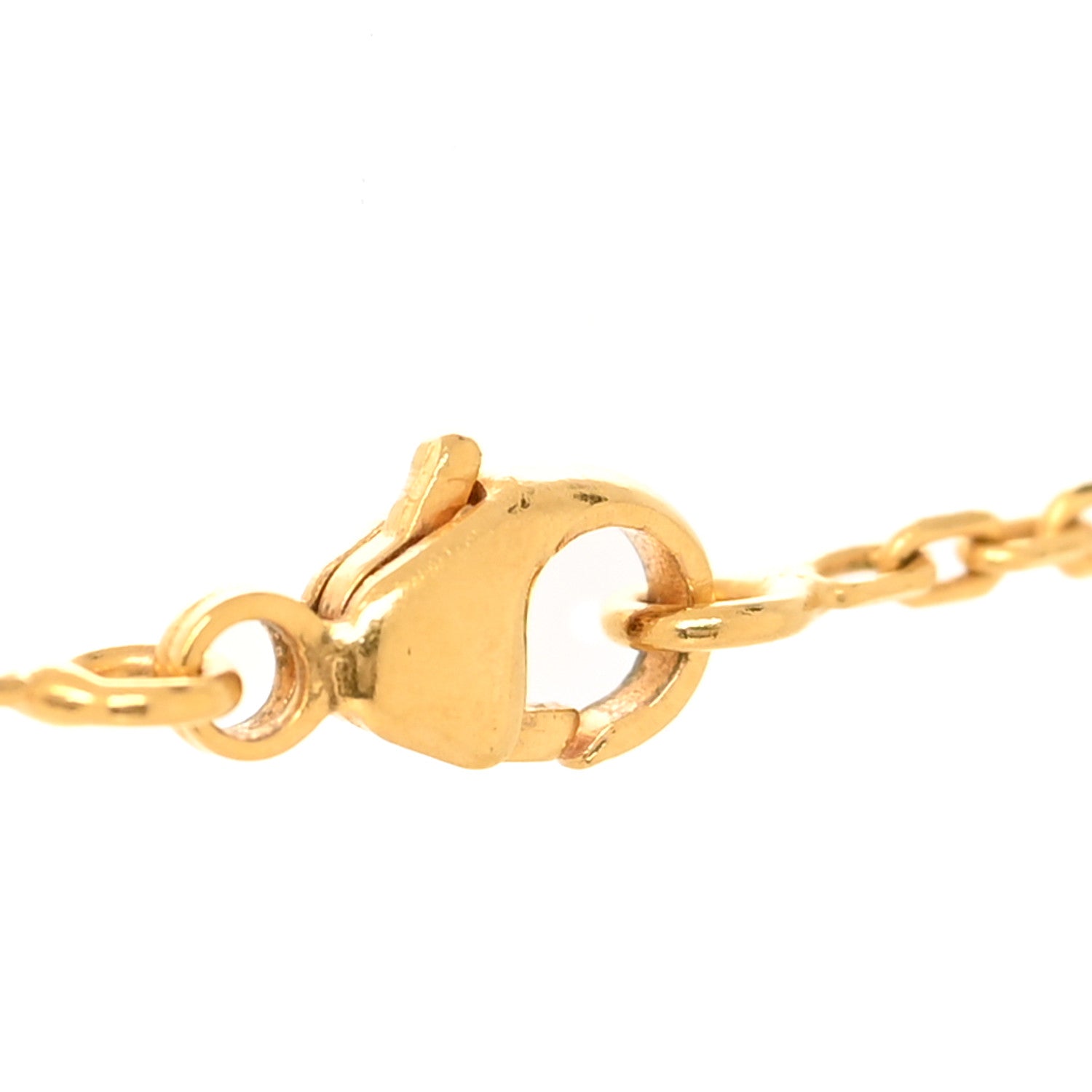Hermes Lacquered Gold Pop H Pendant Necklace Black 5 of 5