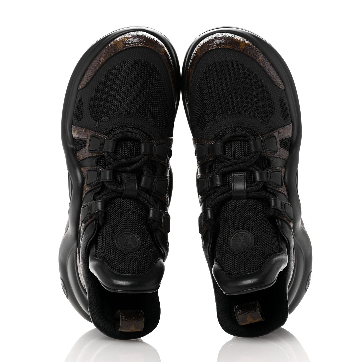 Calfskin Patent Monogram LV Archlight Sneakers 39 Black