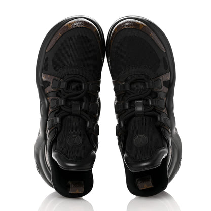 Louis Vuitton Calfskin Patent Monogram LV Archlight Sneakers 39 Black 2 of 9