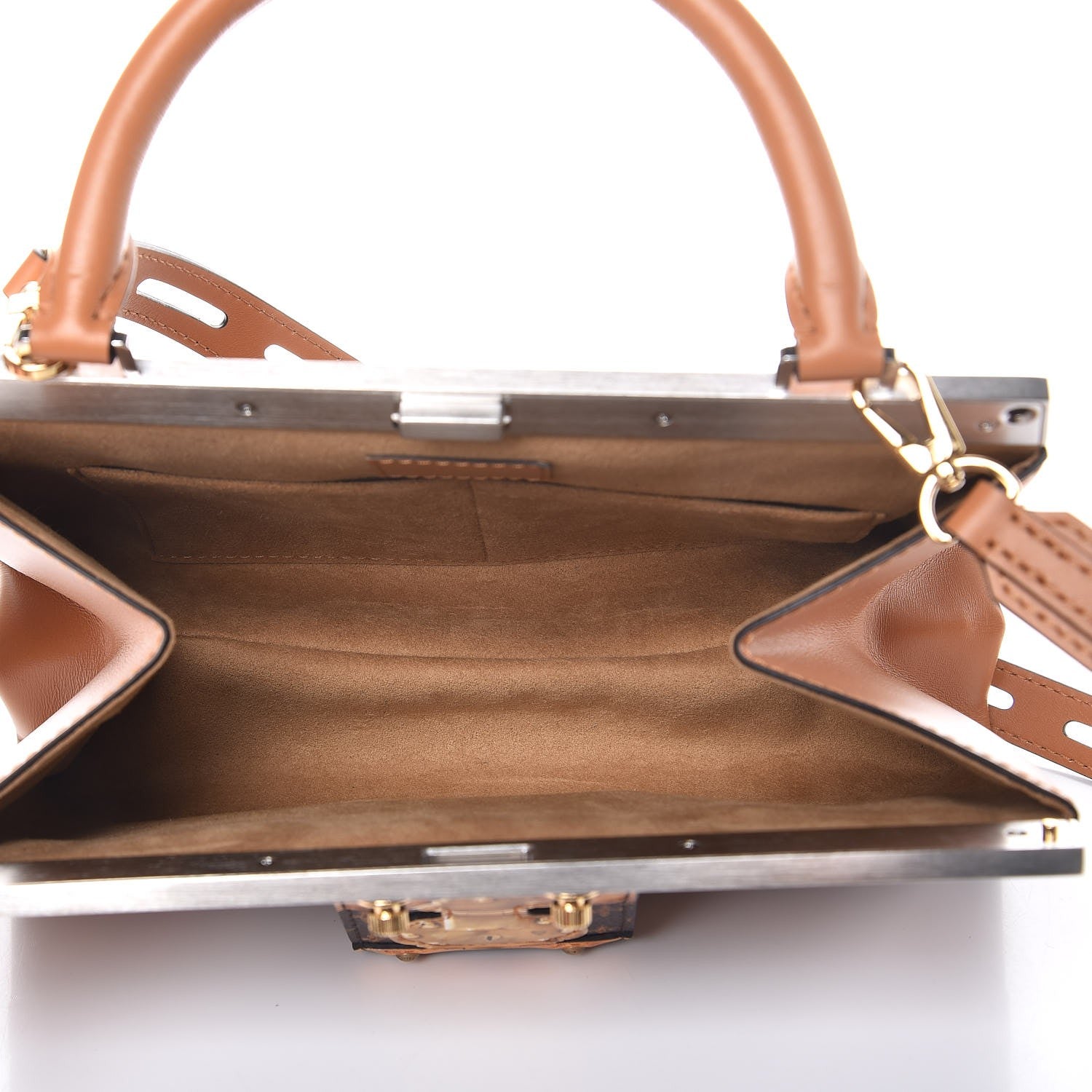 Louis Vuitton Calfskin Transformed Monogram Time Trunk Crown Frame Bag 6 of 9