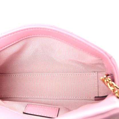 Gucci Lambskin Matelasse Mini GG Marmont Shoulder Bag Light Pink 5 of 11