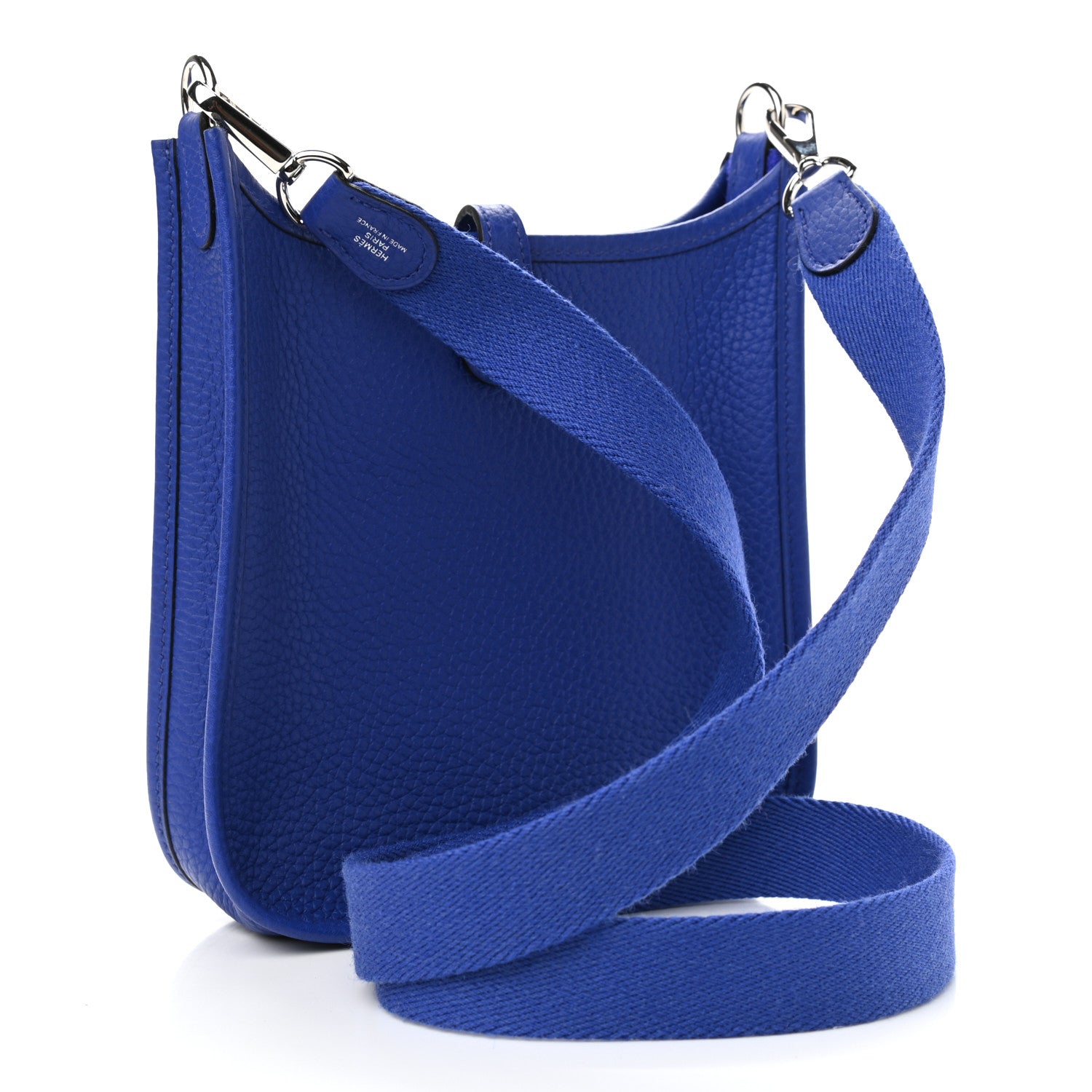 Hermes Taurillon Clemence Evelyne TPM Bleu Electrique 3 of 9