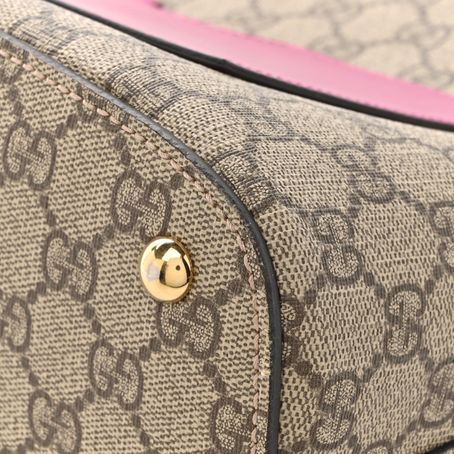 GG Supreme Monogram Linea A Hobo Red