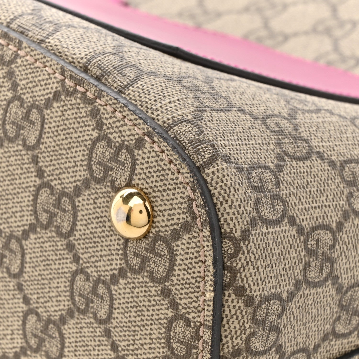 Gucci GG Supreme Monogram Linea A Hobo Red 13 of 15