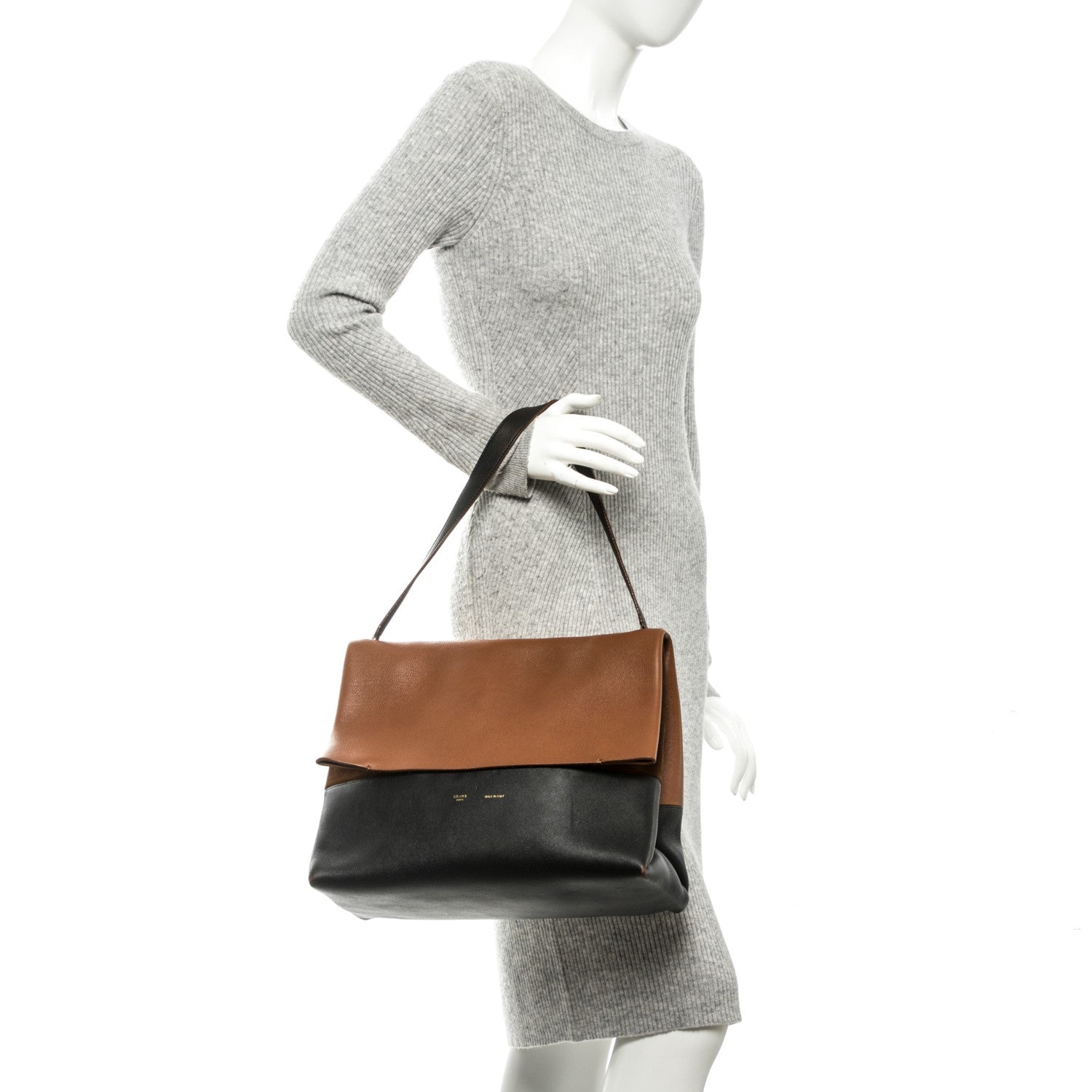 Celine Baby Calfskin All Soft Shoulder Bag Tan 2 of 8