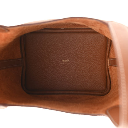 Hermes Taurillon Clemence Picotin Lock 18 PM Gold 4 of 9