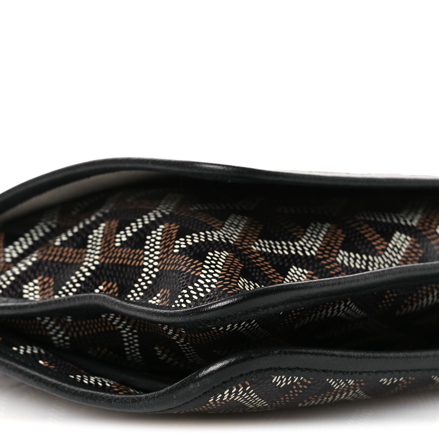 Goyardine Plumet Wallet Clutch Black