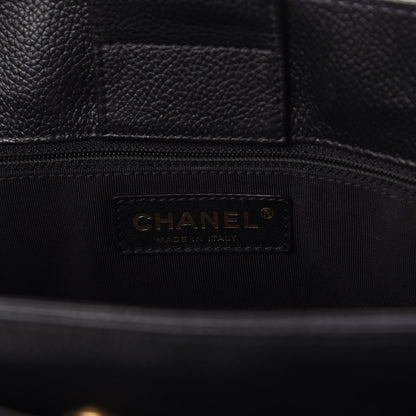 Chanel Calfskin Cerf Executive Shopper Tote Black 6 of 10