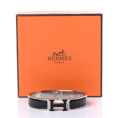 Hermes Enamel Narrow Clic Clac H Bracelet PM Black 5 of 5