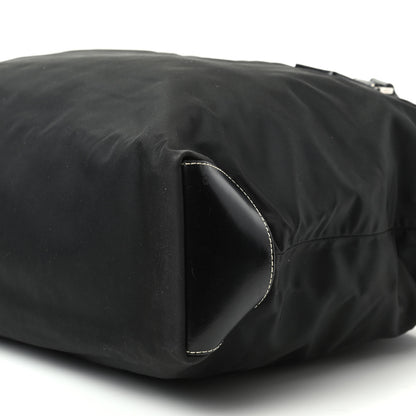 Prada Tessuto Nylon Calfskin Tote Black 7 of 9