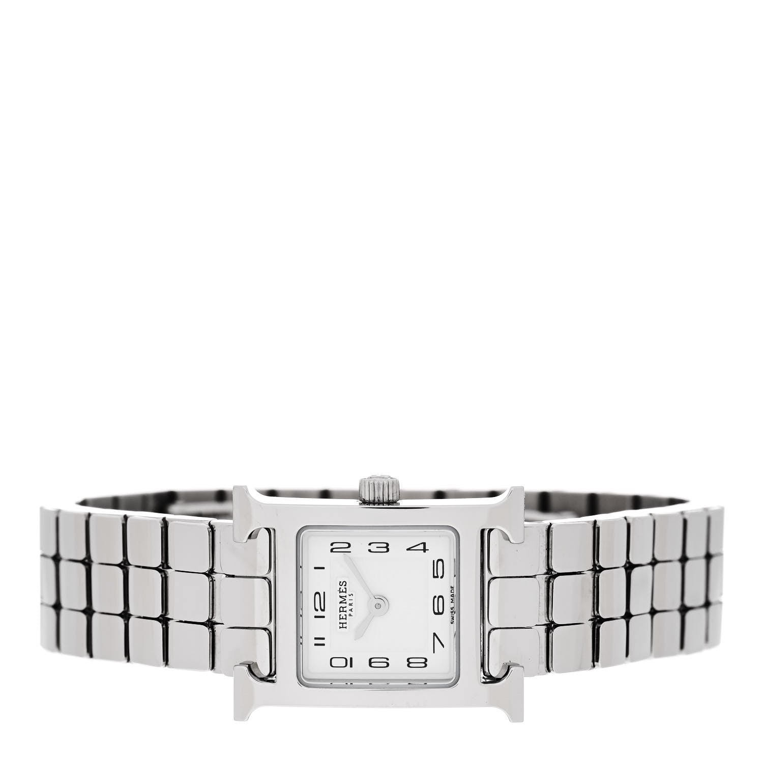 Hermes Stainless Steel 17.2mm Heure H Hour Quartz Watch 2 of 5