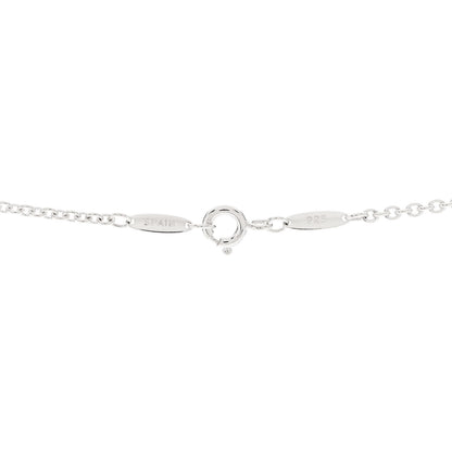 Tiffany Sterling Silver Pearl 7.5-8mm Elsa Peretti Open Heart Lariat Necklace 5 of 5