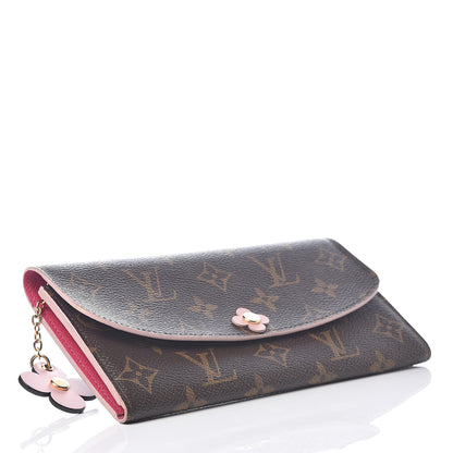 Louis Vuitton Monogram Bloom Flower Emilie Wallet 3 of 6