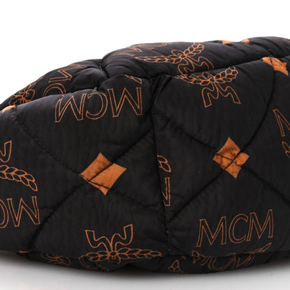 MCM Maxi Visetos Nylon Quilted Mini Aren Hobo Black 9 of 12