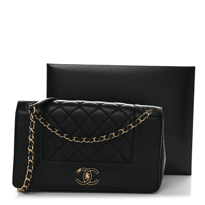 Chanel Sheepskin Quilted Vintage Mademoiselle Flap Black 11 of 11