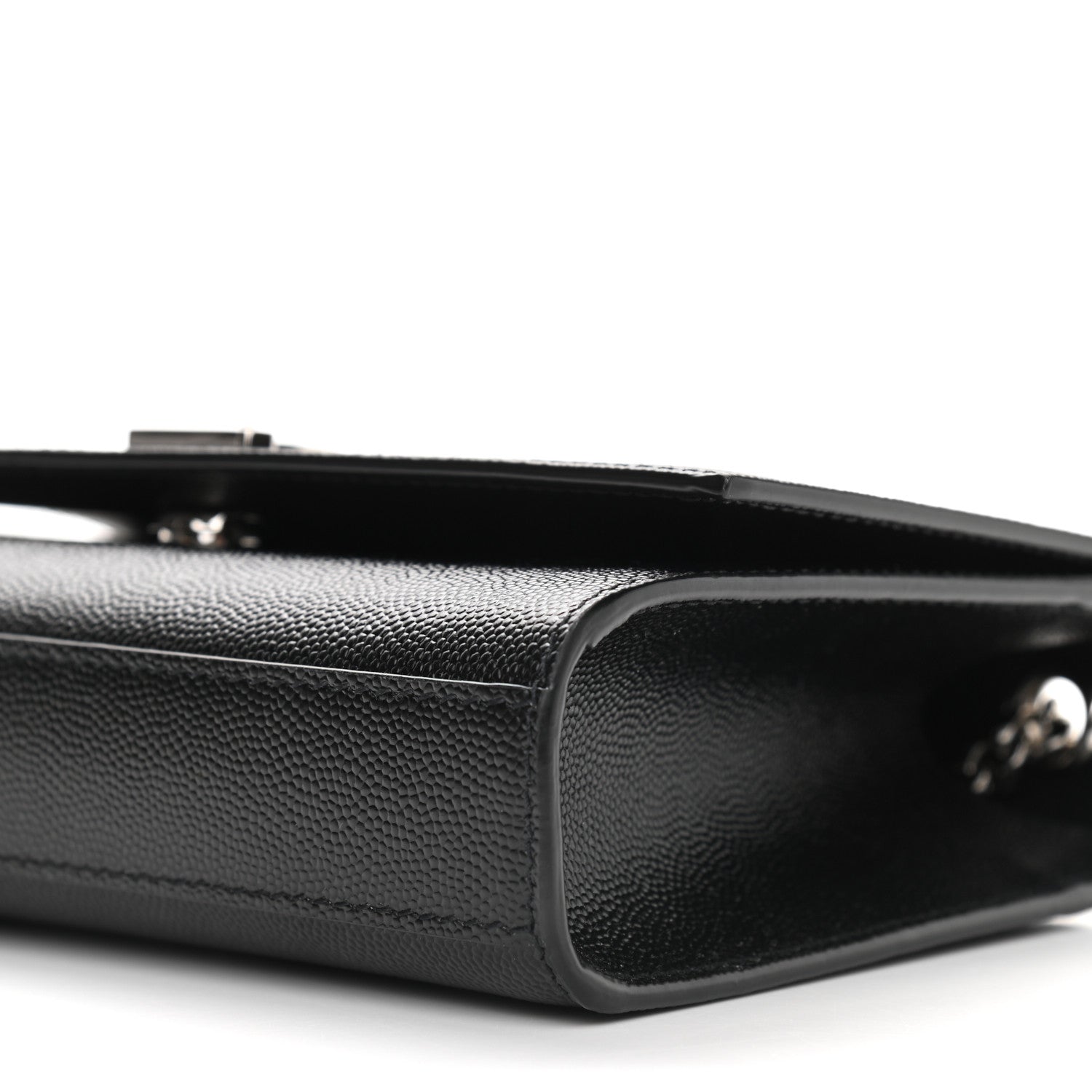 Saint Laurent Grain De Poudre Small Monogram Kate Satchel Black 8 of 8