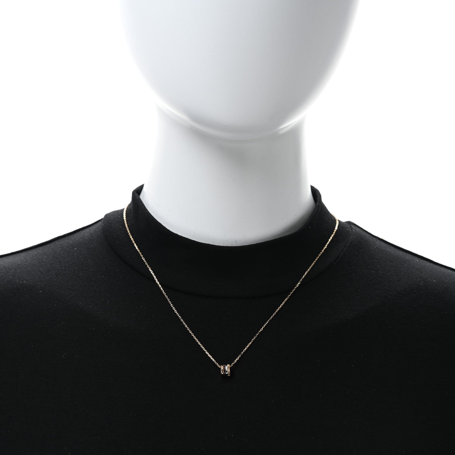 Boucheron 18K Yellow White Pink Gold PVD Diamond XS Quatre Classique Pendant Necklace 3 of 4