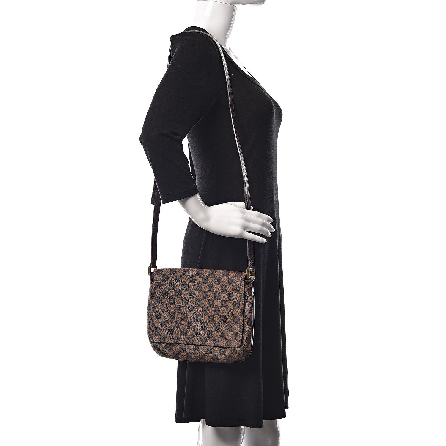 Louis Vuitton Damier Ebene Musette Tango 2 of 13