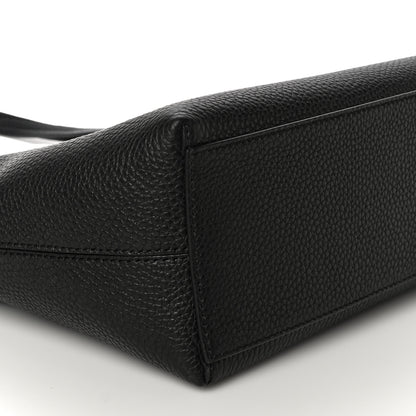 Valentino Garavani Grained Calfskin Small Rockstud Shoulder Tote Black 6 of 11