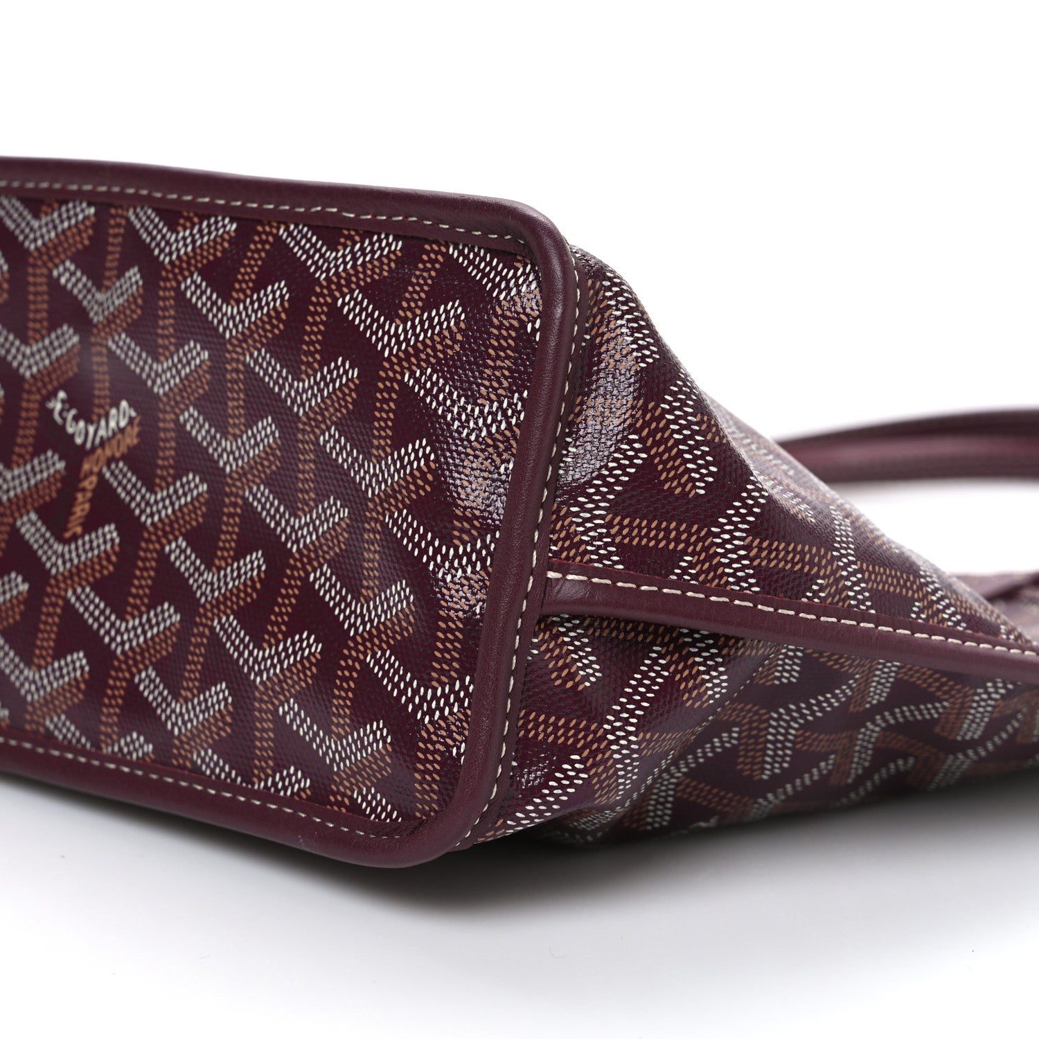 Goyard Goyardine Reversible Mini Anjou Burgundy 15 of 17