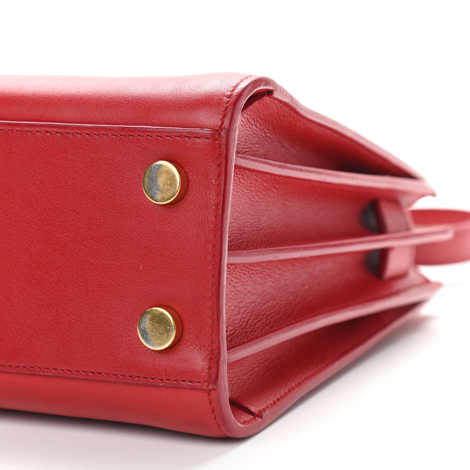 Saint Laurent Calfskin Nano Sac De Jour Lipstick Red 9 of 13