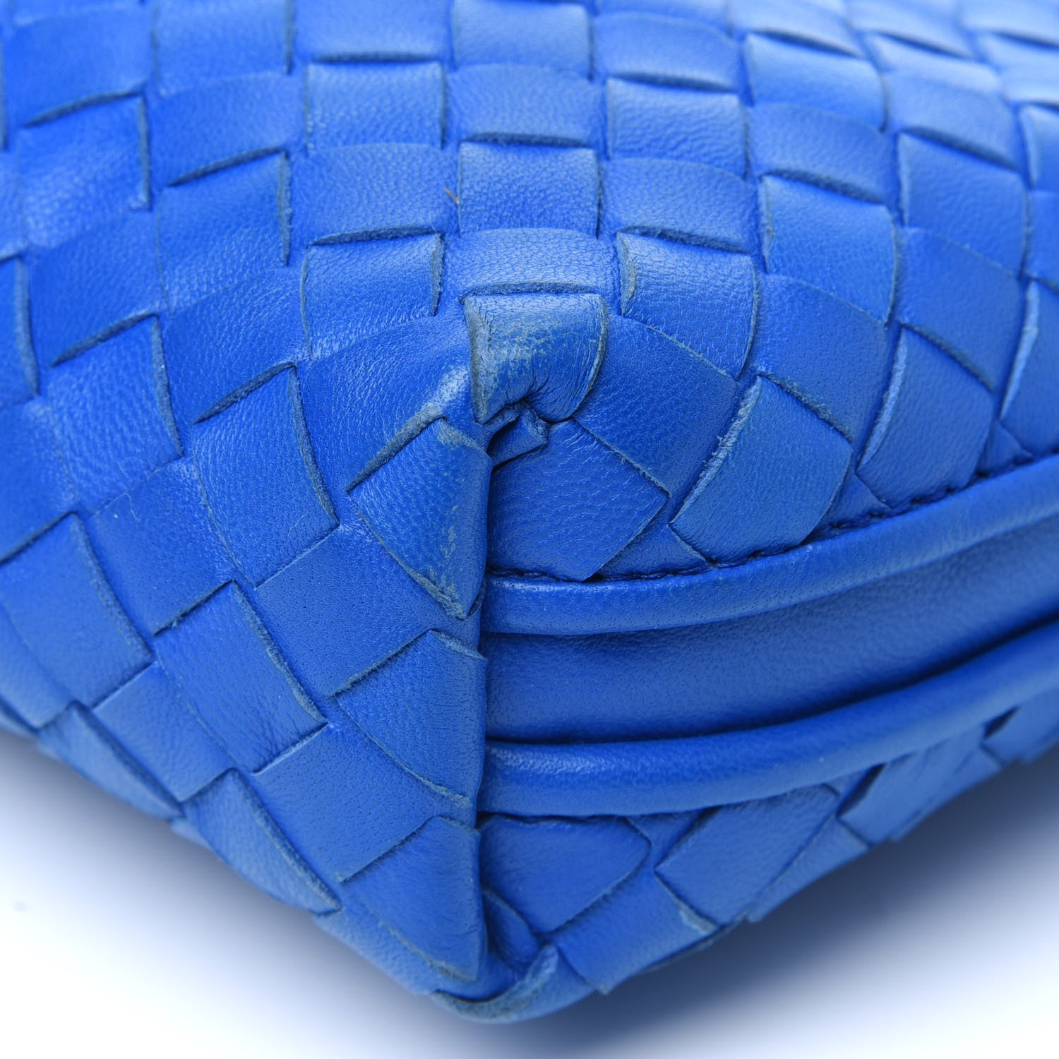 Bottega Veneta Nappa Intrecciato Pillow Crossbody Messenger Signal Blue 16 of 31