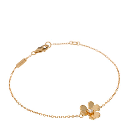 Van Cleef & Arpels 18K Yellow Gold Diamond Mini Frivole Bracelet 1 of 5